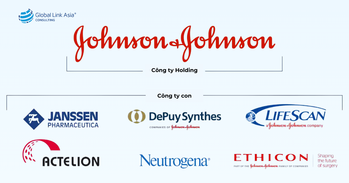 Công ty Johnson & Johnson tiêu biểu tại Singapore trong lĩnh vực Holding