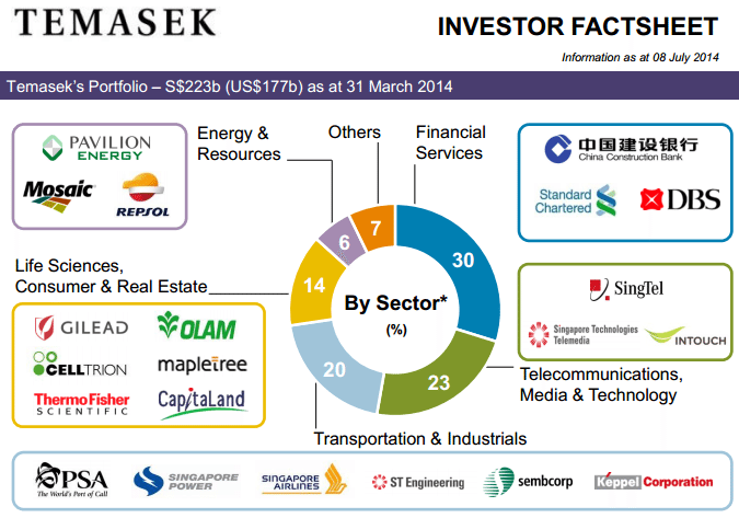 Công ty Temasek Group tiêu biểu tại Singapore trong lĩnh vực holding