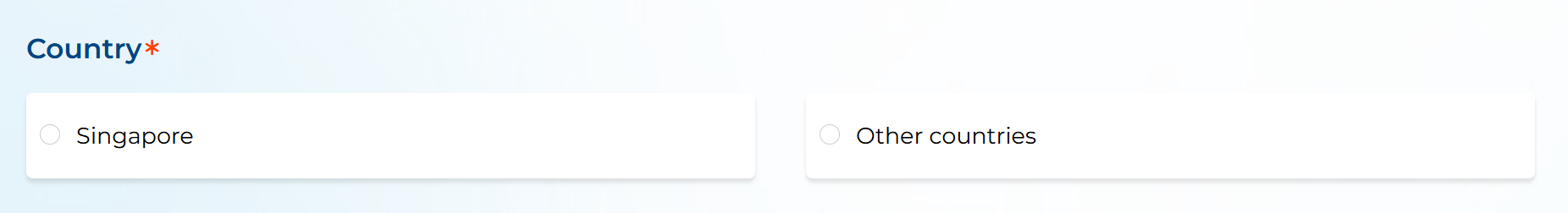 Select the country