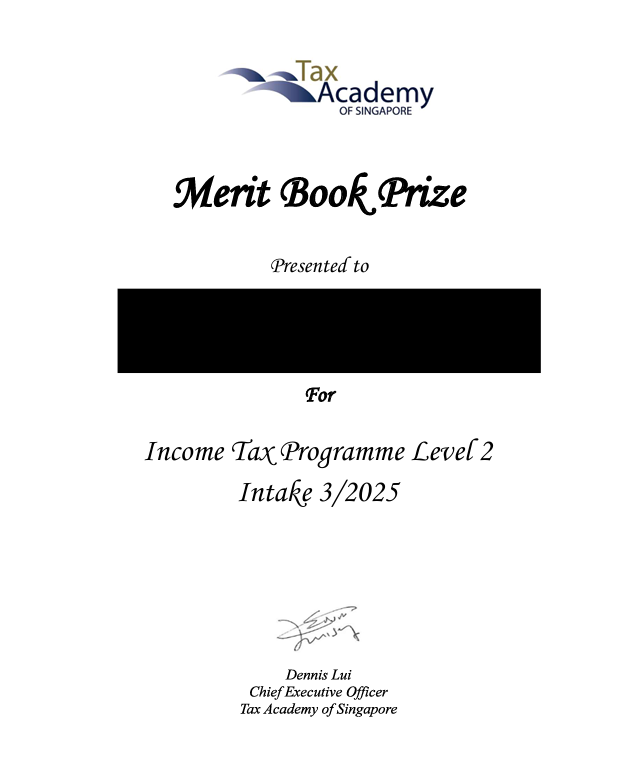 Chuyên gia được công nhận năng lực bởi The Tax Acamdey of Singapore