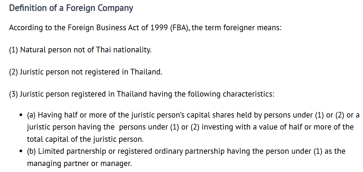 Foreign company definition under the FBA