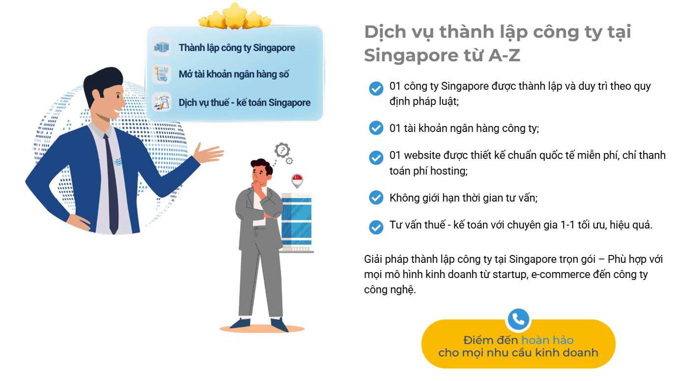 dịch vụ thành lập công ty tại Singapore trọng gói