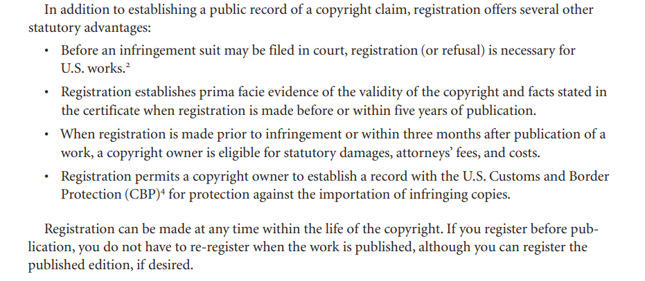 Thời gian khi đăng ký copyright tại mỹ